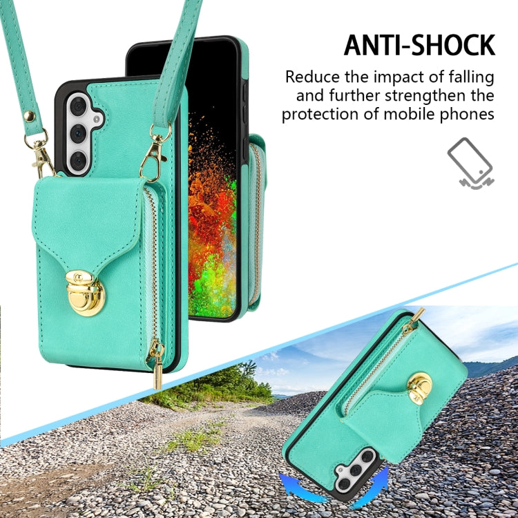 For Samsung Galaxy A14 5G / 4G Zipper Hardware Card Wallet Phone Case