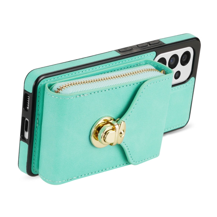 For Samsung Galaxy A52 5G / 4G Zipper Hardware Card Wallet Phone Case