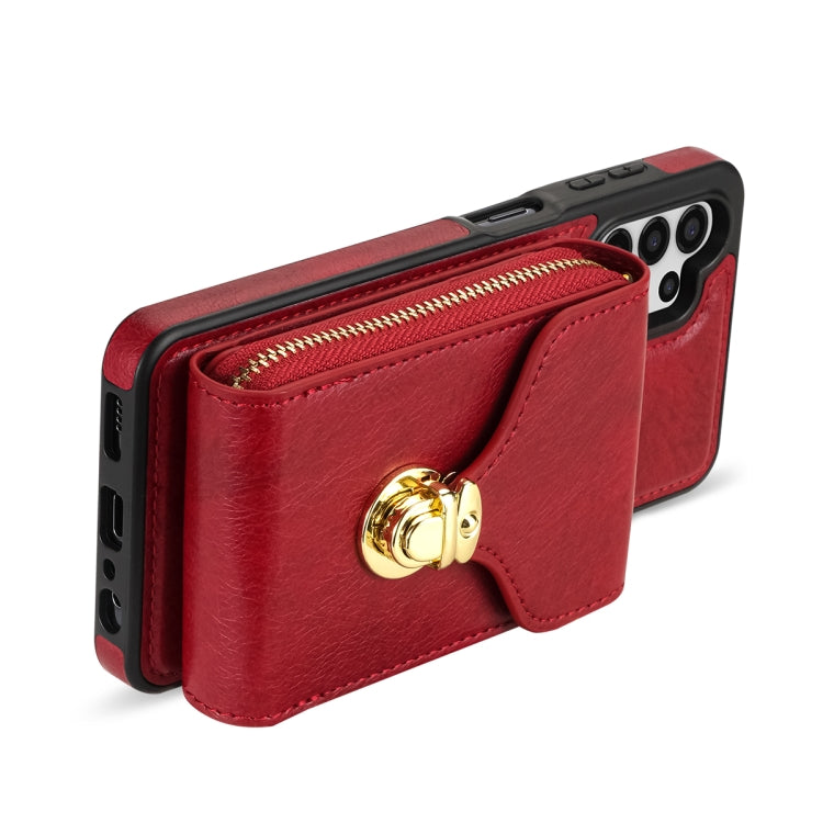 For Samsung Galaxy A13 5G / 4G Zipper Hardware Card Wallet Phone Case