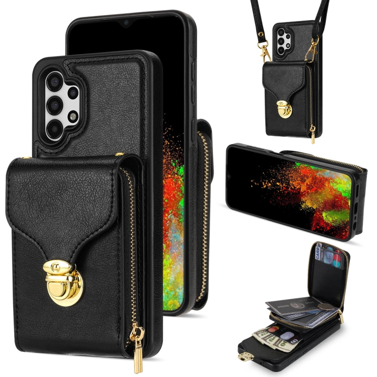 For Samsung Galaxy A13 5G / 4G Zipper Hardware Card Wallet Phone Case