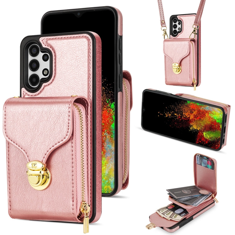 For Samsung Galaxy A13 5G / 4G Zipper Hardware Card Wallet Phone Case