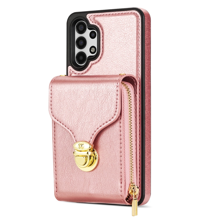 For Samsung Galaxy A13 5G / 4G Zipper Hardware Card Wallet Phone Case