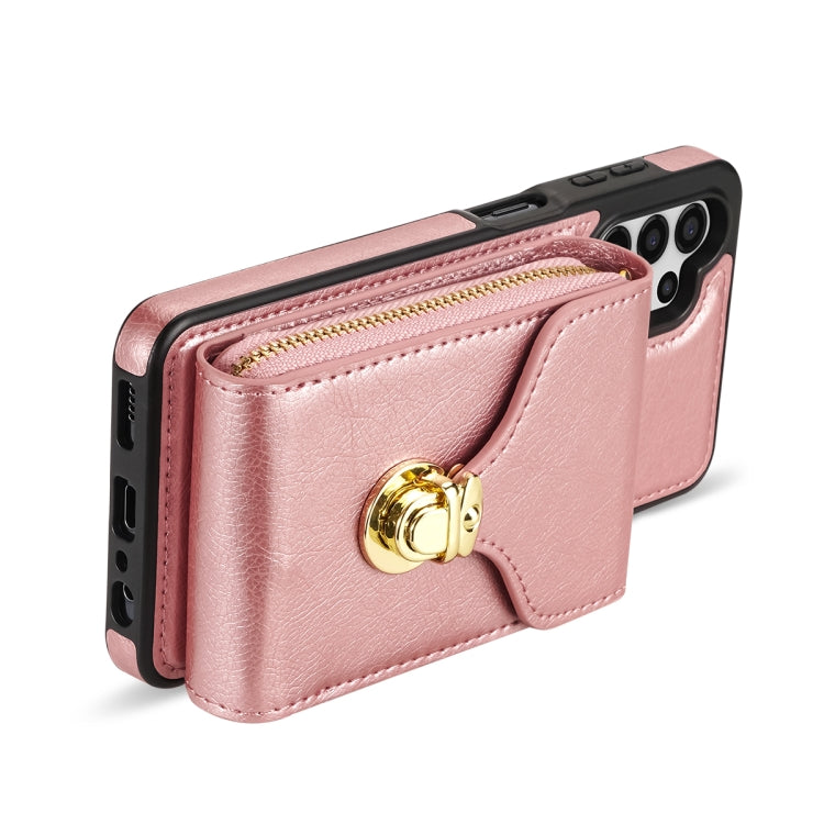 For Samsung Galaxy A13 5G / 4G Zipper Hardware Card Wallet Phone Case