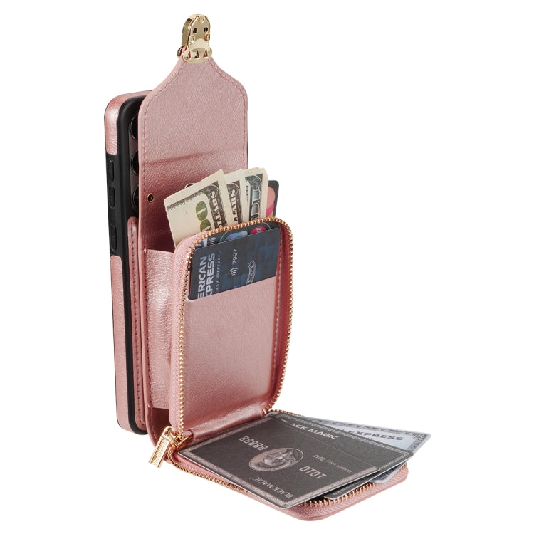 For Samsung Galaxy A13 5G / 4G Zipper Hardware Card Wallet Phone Case