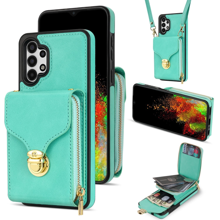For Samsung Galaxy A13 5G / 4G Zipper Hardware Card Wallet Phone Case