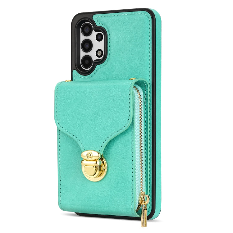 For Samsung Galaxy A13 5G / 4G Zipper Hardware Card Wallet Phone Case