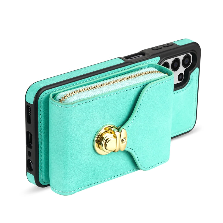 For Samsung Galaxy A13 5G / 4G Zipper Hardware Card Wallet Phone Case