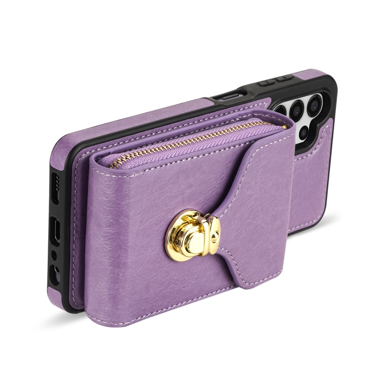 For Samsung Galaxy A13 5G / 4G Zipper Hardware Card Wallet Phone Case