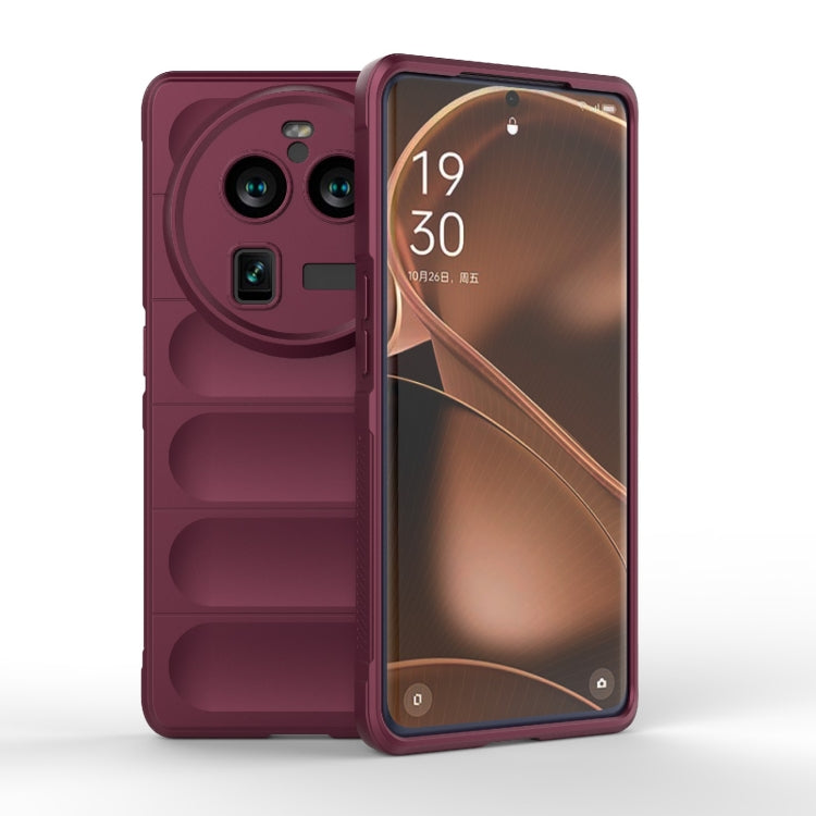 For OPPO Find X6 Pro 5G Magic Shield TPU + Flannel Phone Case