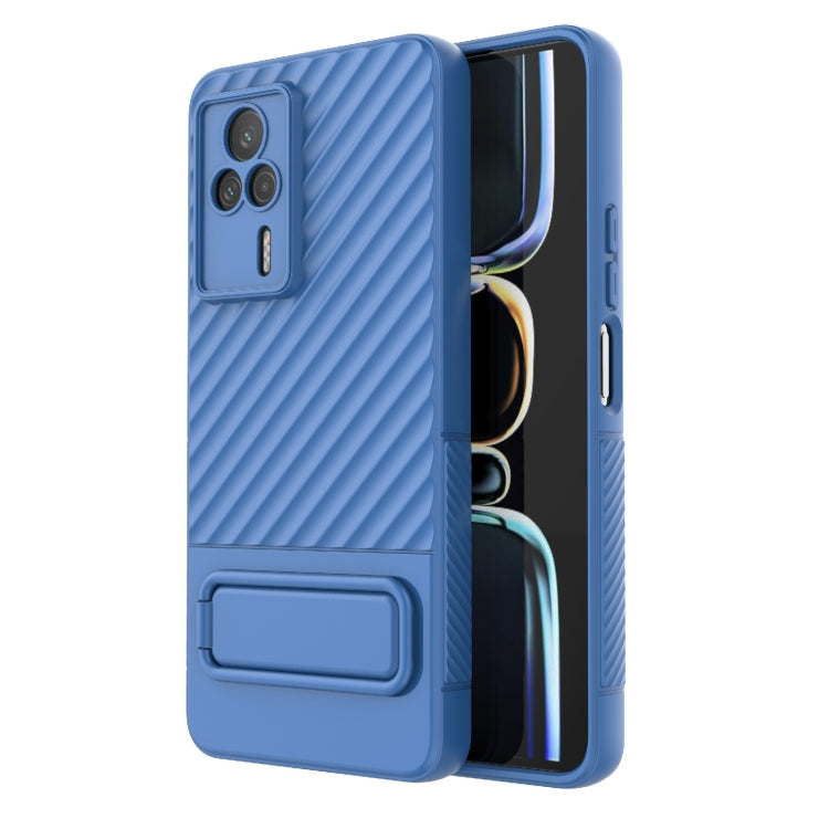 For Xiaomi Redmi K60E Wavy Texture TPU Phone Case with Lens Film