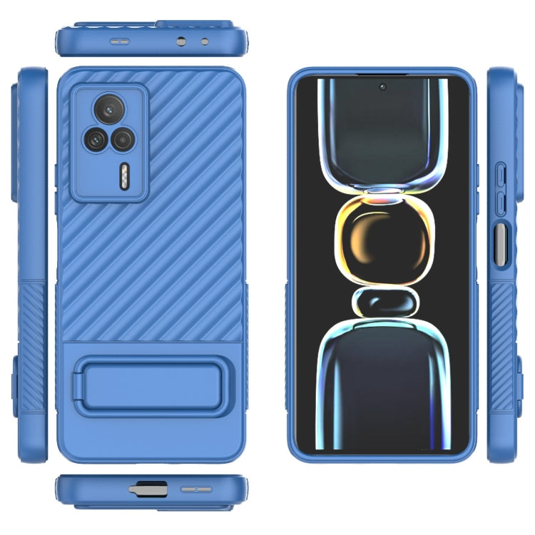 For Xiaomi Redmi K60E Wavy Texture TPU Phone Case with Lens Film