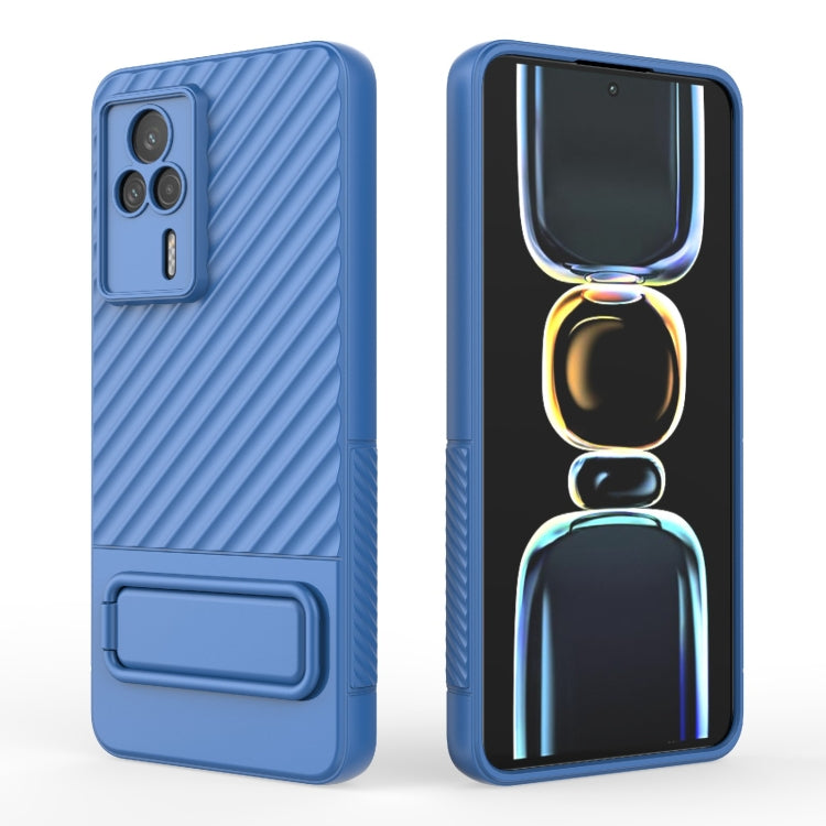 For Xiaomi Redmi K60E Wavy Texture TPU Phone Case with Lens Film