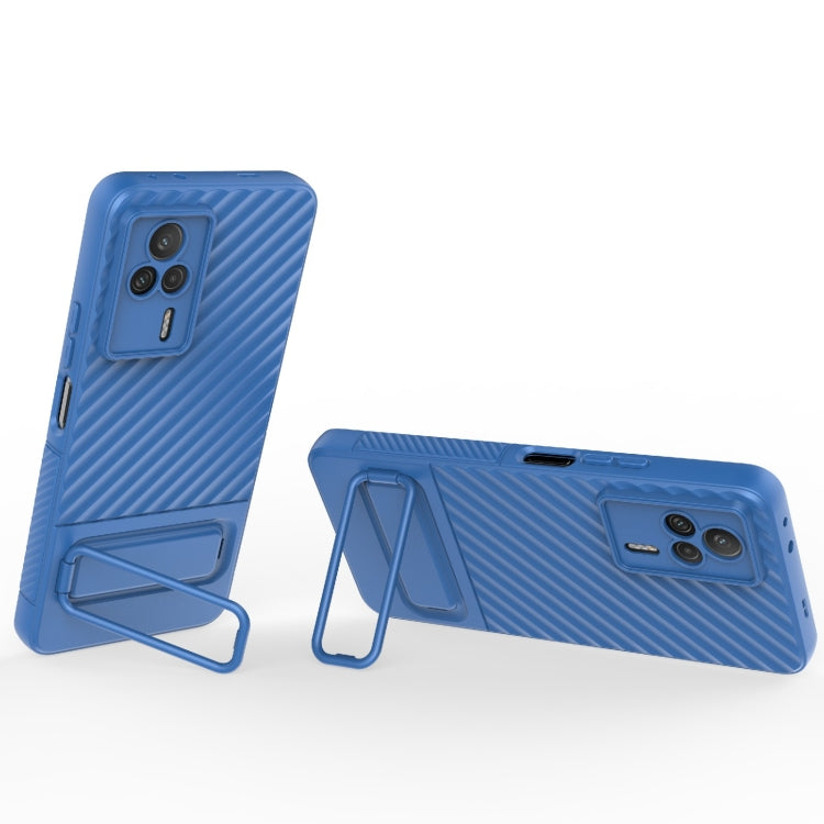 For Xiaomi Redmi K60E Wavy Texture TPU Phone Case with Lens Film