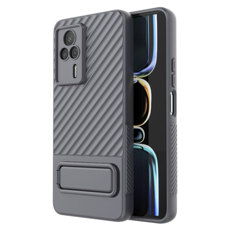 For Xiaomi Redmi K60E Wavy Texture TPU Phone Case with Lens Film