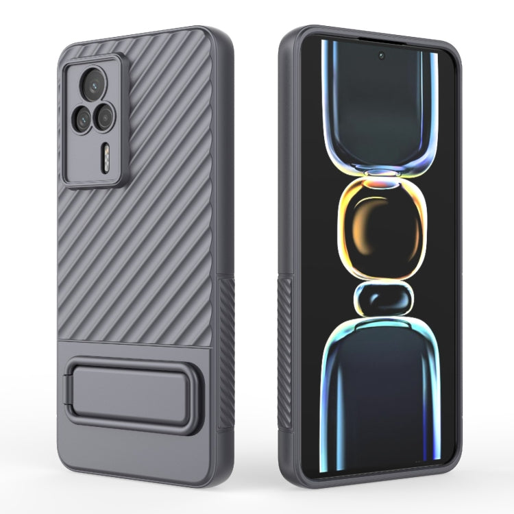 For Xiaomi Redmi K60E Wavy Texture TPU Phone Case with Lens Film