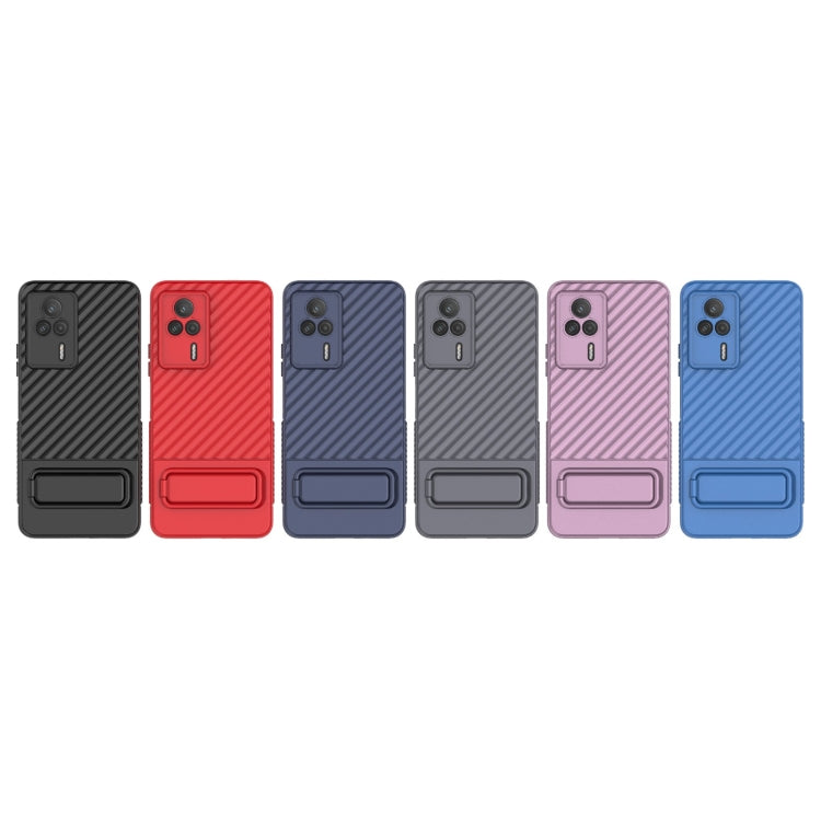 For Xiaomi Redmi K60E Wavy Texture TPU Phone Case with Lens Film