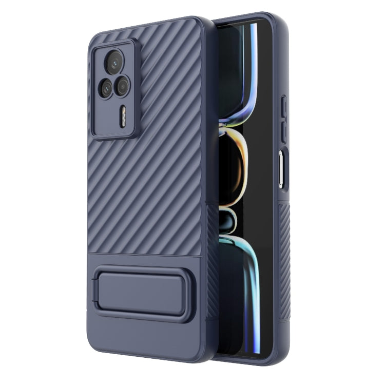 For Xiaomi Redmi K60E Wavy Texture TPU Phone Case with Lens Film