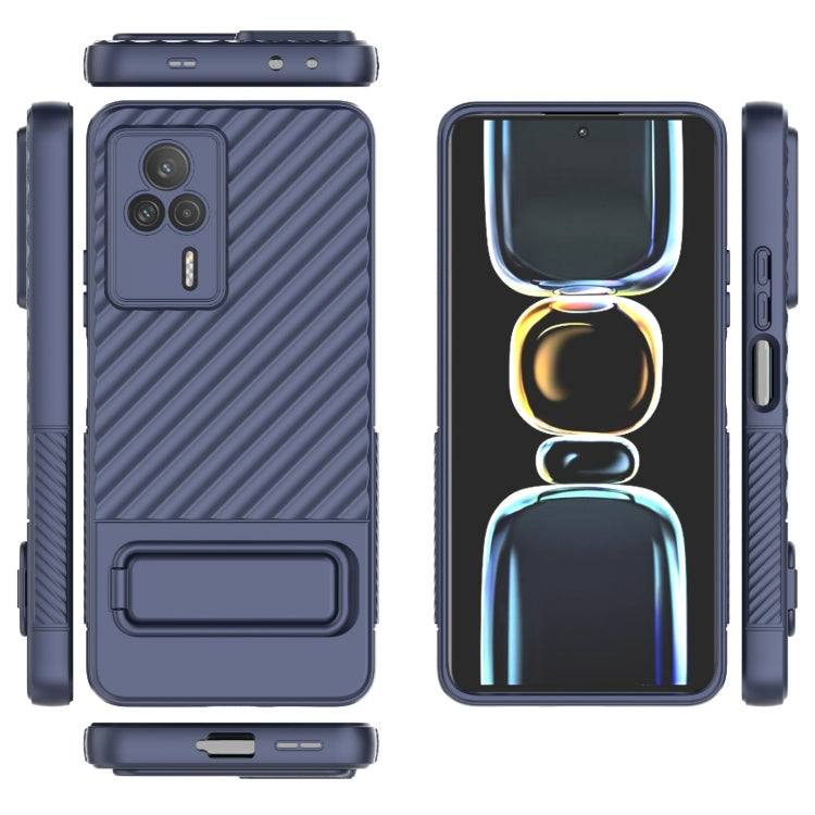 For Xiaomi Redmi K60E Wavy Texture TPU Phone Case with Lens Film