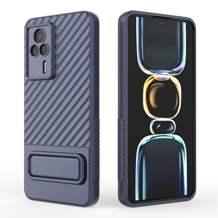 For Xiaomi Redmi K60E Wavy Texture TPU Phone Case with Lens Film
