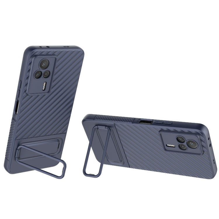 For Xiaomi Redmi K60E Wavy Texture TPU Phone Case with Lens Film