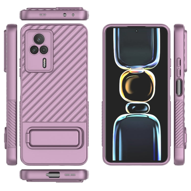 For Xiaomi Redmi K60E Wavy Texture TPU Phone Case with Lens Film