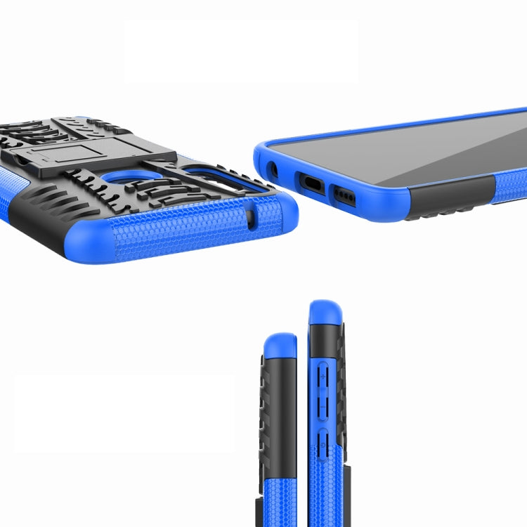 For Motorola Moto G Power Tire Texture Shockproof TPU + PC Protective Case with Holder