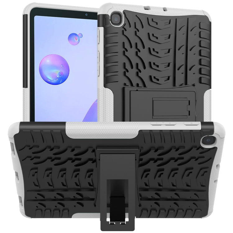 For Samsung Galaxy Tab A 8.4 2020 Tire Texture Shockproof TPU + PC Protective Case with Holder