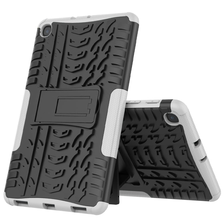 For Samsung Galaxy Tab A 8.4 2020 Tire Texture Shockproof TPU + PC Protective Case with Holder