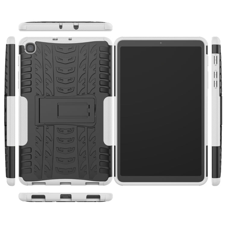 For Samsung Galaxy Tab A 8.4 2020 Tire Texture Shockproof TPU + PC Protective Case with Holder