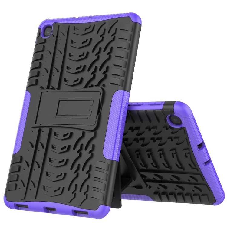 For Samsung Galaxy Tab A 8.4 2020 Tire Texture Shockproof TPU + PC Protective Case with Holder