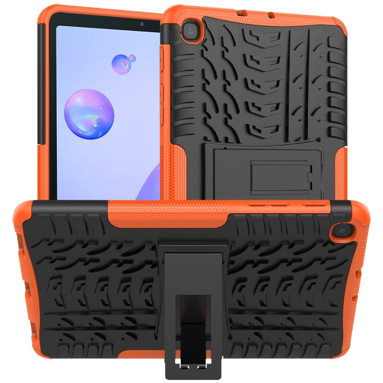 For Samsung Galaxy Tab A 8.4 2020 Tire Texture Shockproof TPU + PC Protective Case with Holder