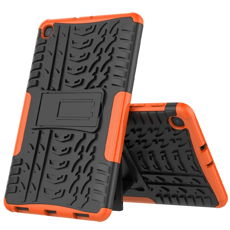 For Samsung Galaxy Tab A 8.4 2020 Tire Texture Shockproof TPU + PC Protective Case with Holder