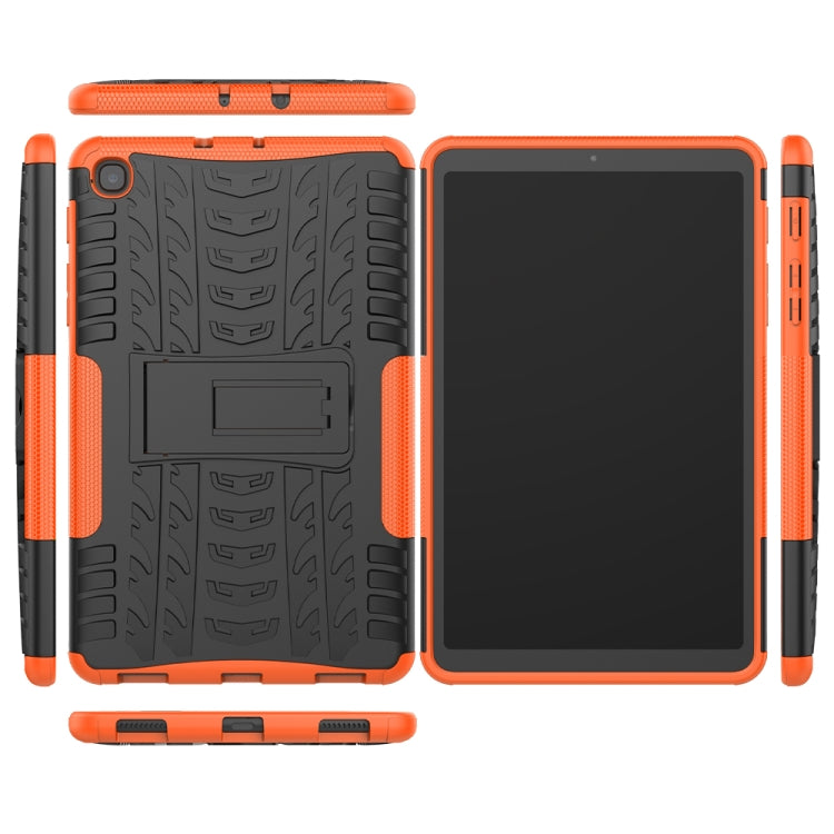 For Samsung Galaxy Tab A 8.4 2020 Tire Texture Shockproof TPU + PC Protective Case with Holder