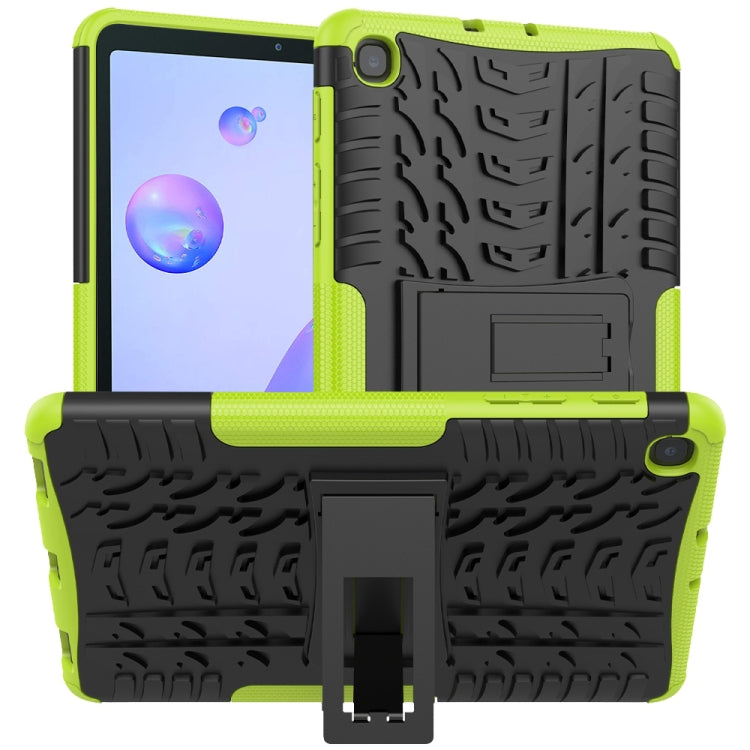 For Samsung Galaxy Tab A 8.4 2020 Tire Texture Shockproof TPU + PC Protective Case with Holder