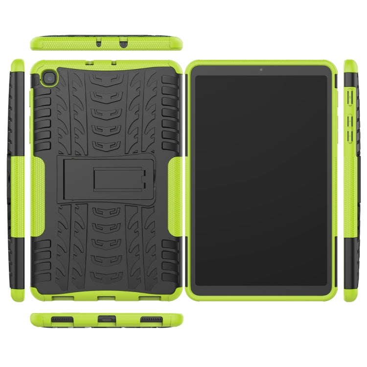 For Samsung Galaxy Tab A 8.4 2020 Tire Texture Shockproof TPU + PC Protective Case with Holder