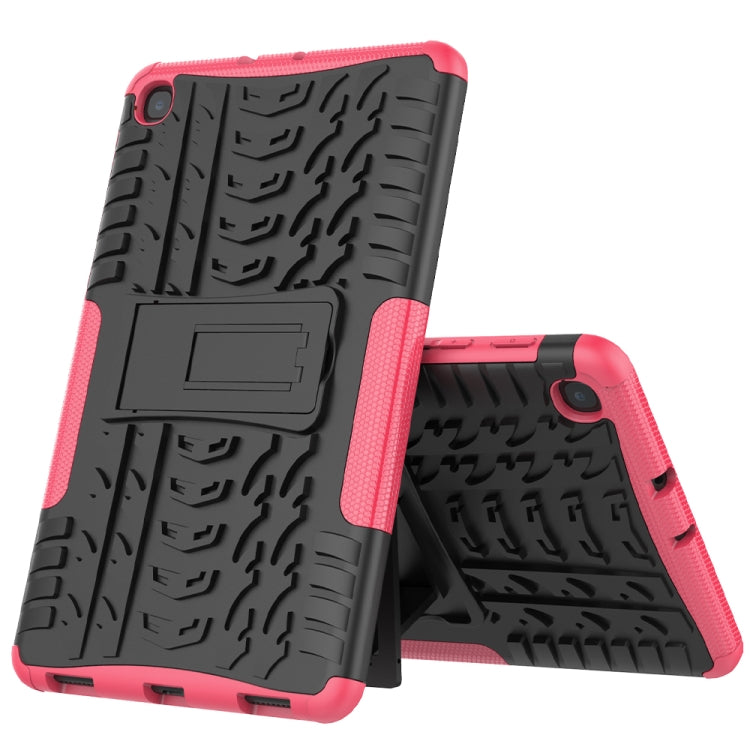 For Samsung Galaxy Tab A 8.4 2020 Tire Texture Shockproof TPU + PC Protective Case with Holder