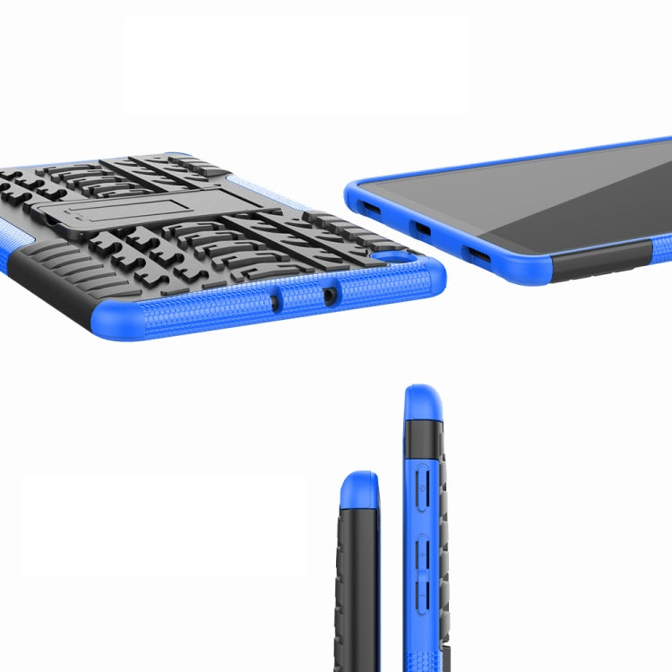 For Samsung Galaxy Tab A 8.4 2020 Tire Texture Shockproof TPU + PC Protective Case with Holder