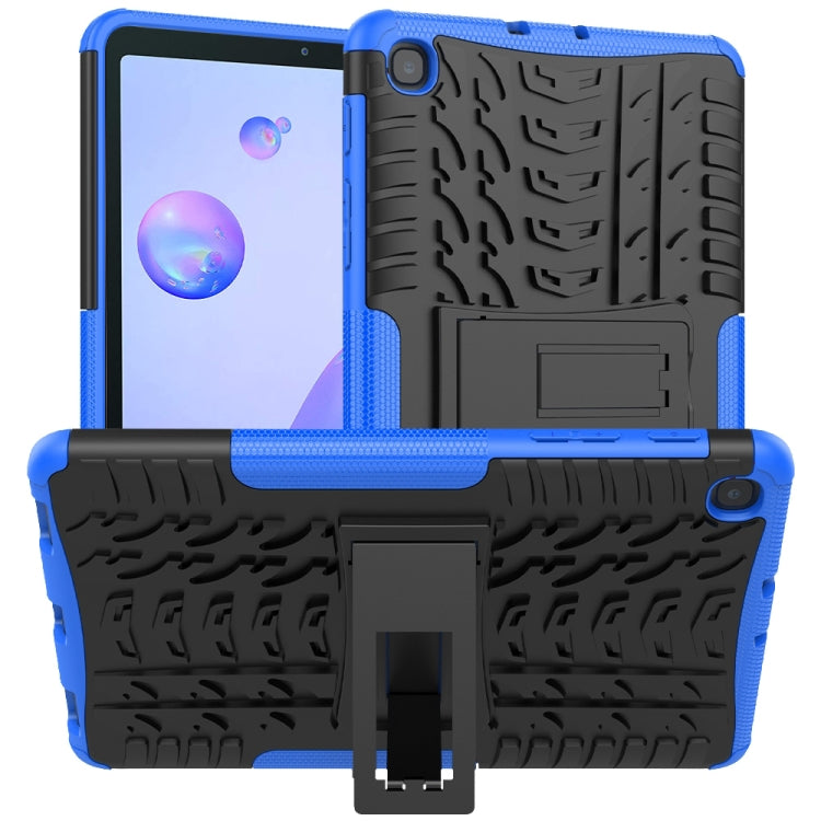 For Samsung Galaxy Tab A 8.4 2020 Tire Texture Shockproof TPU + PC Protective Case with Holder