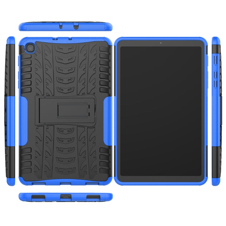 For Samsung Galaxy Tab A 8.4 2020 Tire Texture Shockproof TPU + PC Protective Case with Holder