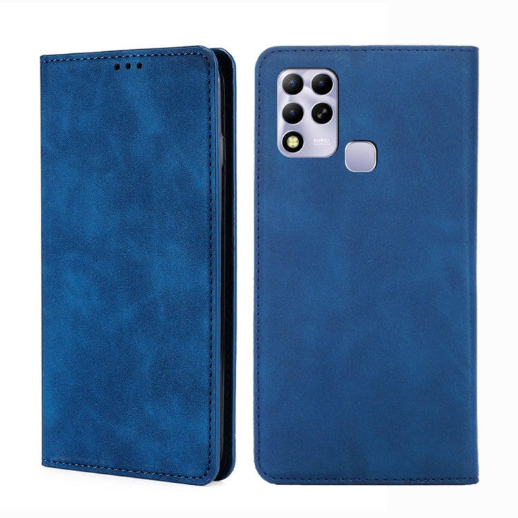For Infinix Hot 11 RU Version Skin Feel Magnetic Horizontal Flip Leather Phone Case