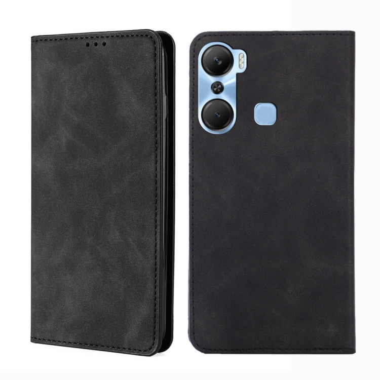 For Infinix Hot 12 Pro Skin Feel Magnetic Horizontal Flip Leather Phone Case