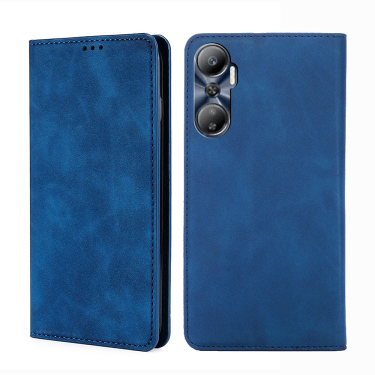 For Infinix Hot 20 4G Skin Feel Magnetic Horizontal Flip Leather Phone Case