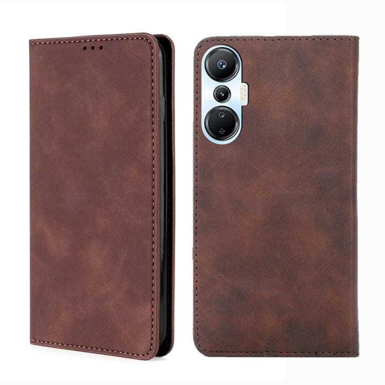 For Infinix Hot 20S Skin Feel Magnetic Horizontal Flip Leather Phone Case