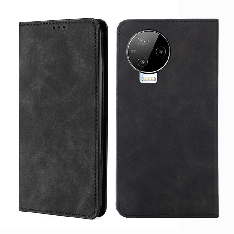 For Infinix Note 12 Pro 4G/Note 12 2023 Skin Feel Magnetic Horizontal Flip Leather Phone Case