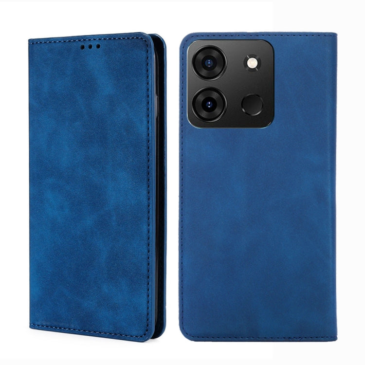 For Infinix Smart 7 Skin Feel Magnetic Horizontal Flip Leather Phone Case