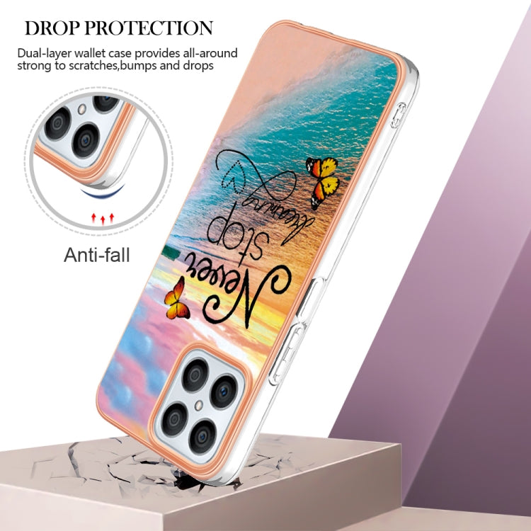 For Honor X8 4G Electroplating IMD TPU Phone Case