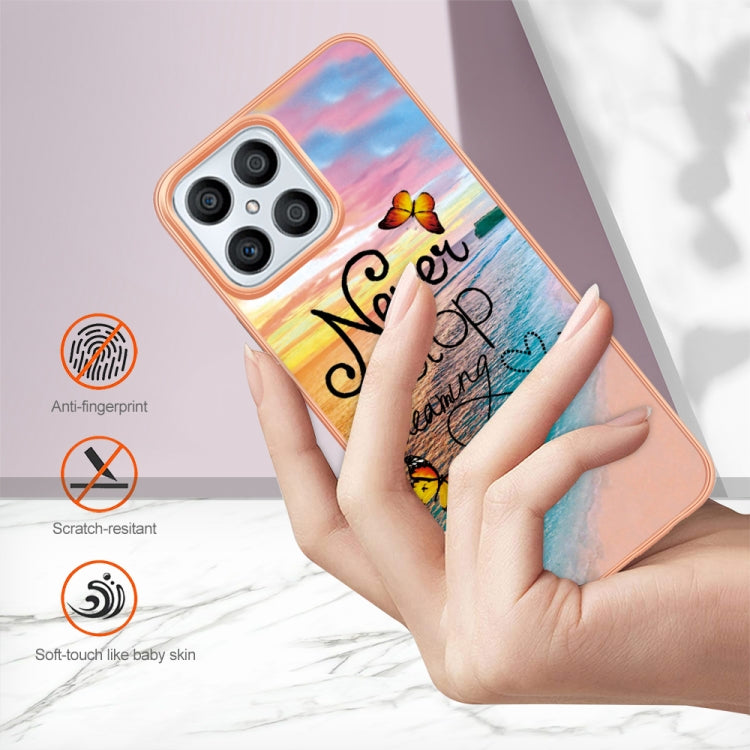 For Honor X8 4G Electroplating IMD TPU Phone Case