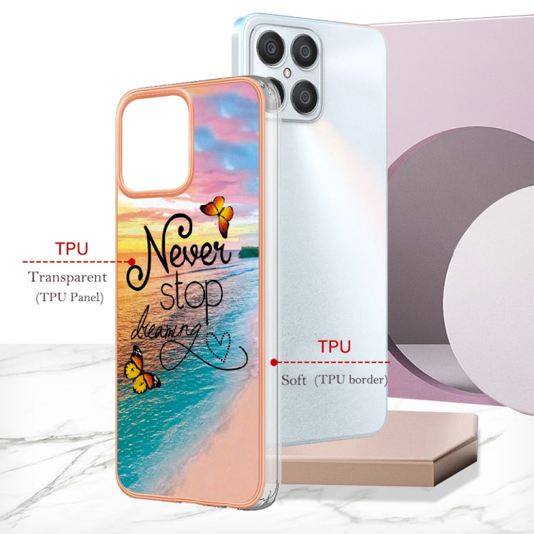 For Honor X8 4G Electroplating IMD TPU Phone Case