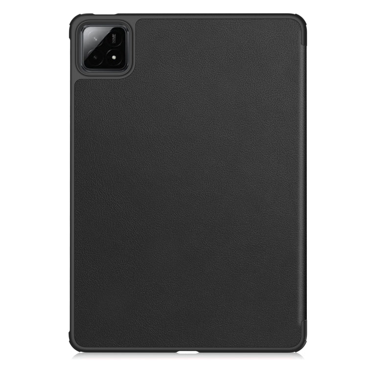 For Xiaomi Pad 7 / 7 Pro Custer Texture 3-Fold Holder Leather Smart Tablet Case