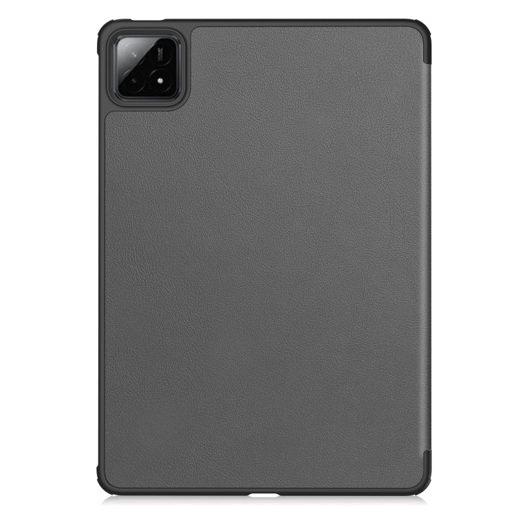 For Xiaomi Pad 7 / 7 Pro Custer Texture 3-Fold Holder Leather Smart Tablet Case